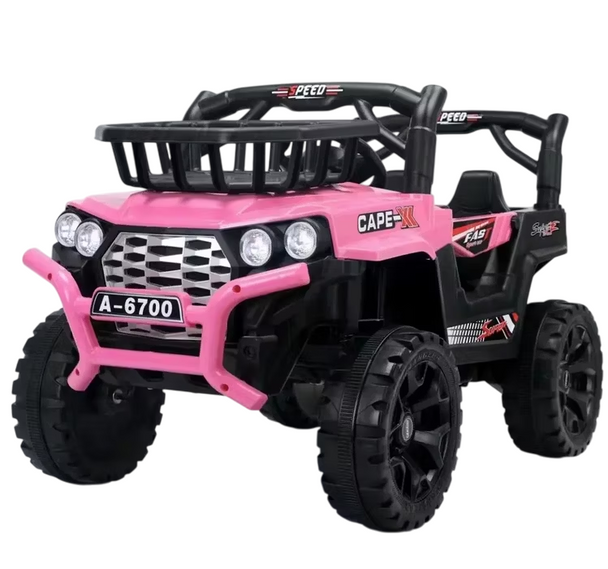 Kids Electric Ride-On Off-Road Jeep – Pink | AL-A6700