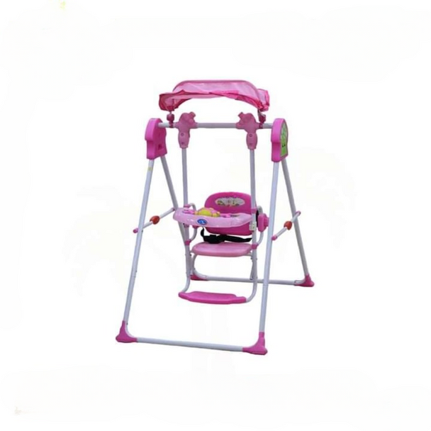 Baby Swing Chair with Canopy – Pink | SW-33