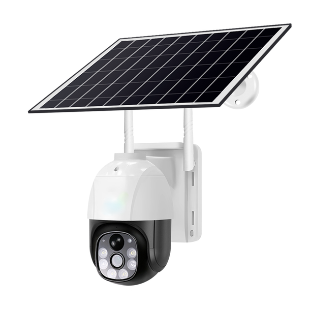 Security 3.0MP Solar Camera Wireless Outdoor WiFi PTZ Surveillance Camera Battery-Power | v380-P6