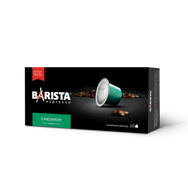 Barista Cardamom 20 Capsules Box | CAP00004