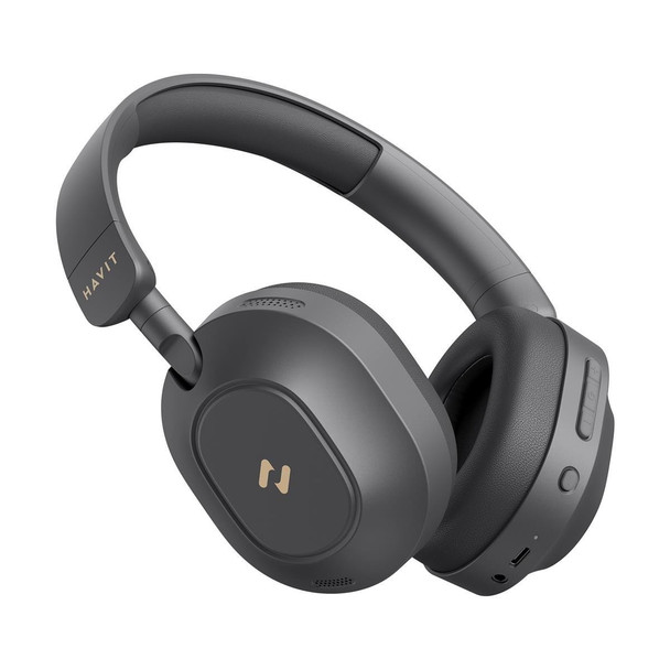 Havit Wireless Headphone BT with Microphone and Noise Cancellation - Black | H668BT