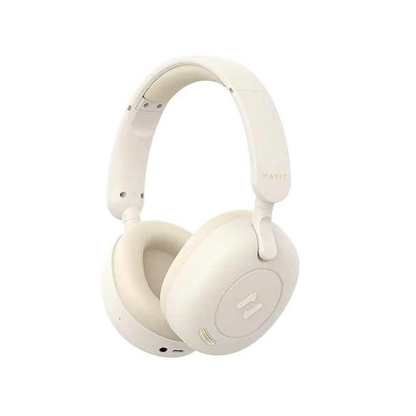 Havit Wireless Headphone BT with Microphone and Noise Cancellation – Beige | H668BT