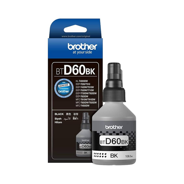 Brother BTD60 Original Ink Bottle - Black | BTD60BK