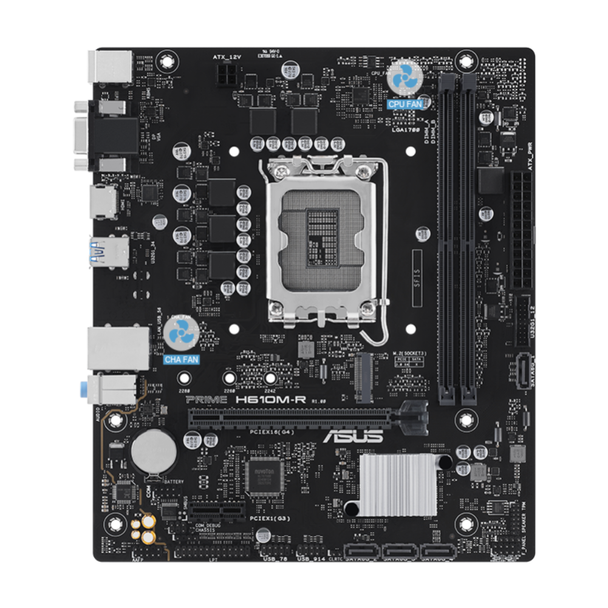 ASUS Prime H610M-R D4 Micro-ATX Motherboard – LGA 1700, DDR4, PCIe 4.0 | 90MB1B40-M0