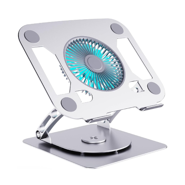 Stand Aluminum 671 Big RGB Fan Laptop & iPad - Silver