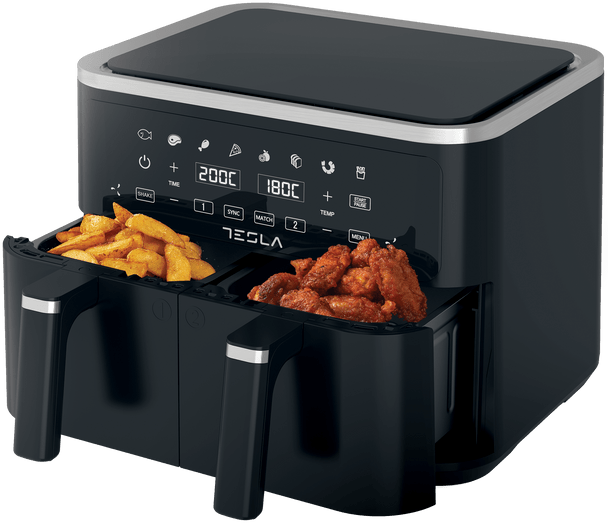 Tesla Air Fryer Capacity 4.5L+4.5L 2400W | AF900BSD