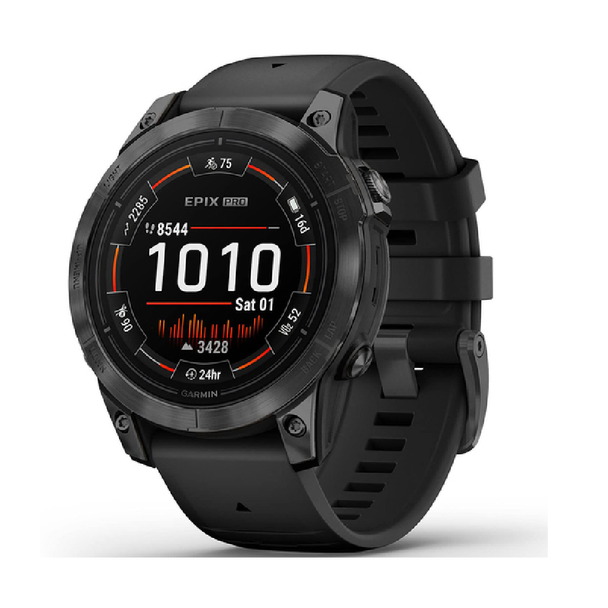 Garmin Epix Pro (Gen 2) Sapphire Edition - Carbon Grey DLC Titanium with Black Band | 010-02804-01