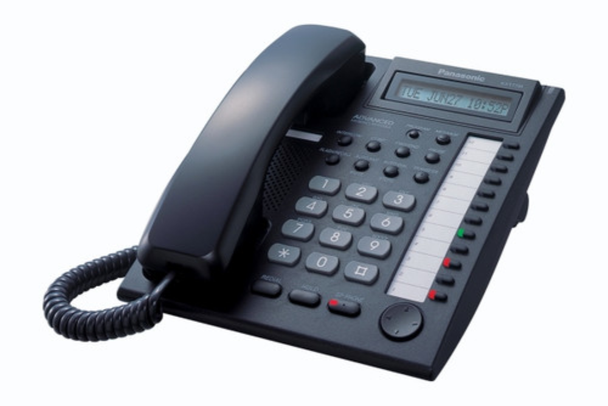 Panasonic Corded Phone - SpeakerPhone - Caller ID | KX-T7730 BLK