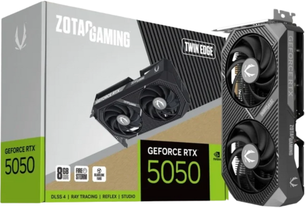 Zotac GAMING GeForce RTX 5050 Twin Edge | ZT-B50500E-10M Zotac GAMING GeForce RTX 5050 Twin Edge | ZT-B50500E-10M