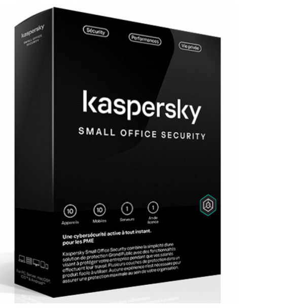 KASPERSKY Small Office Security - 10 Desktops - 10 MOBILES - 1 Server | KL4541IBKFS-20