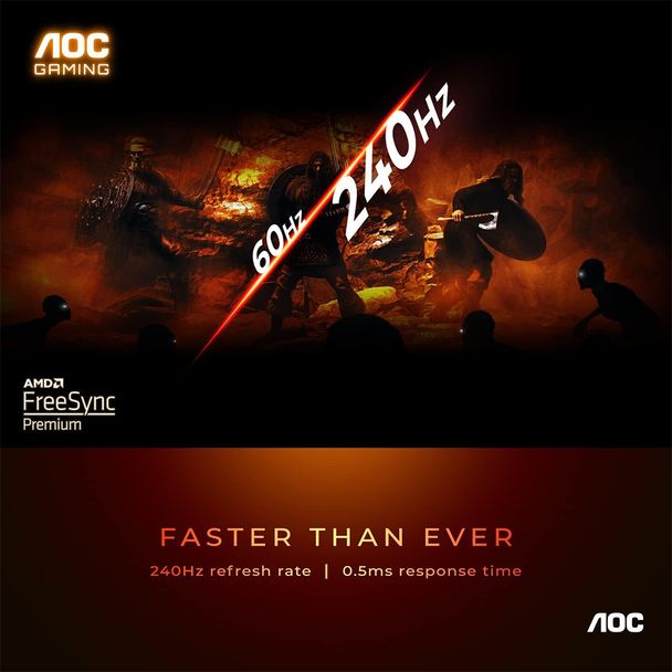 AOC 27" 240Hz FHD Gaming Monitor | 27G11ZE3