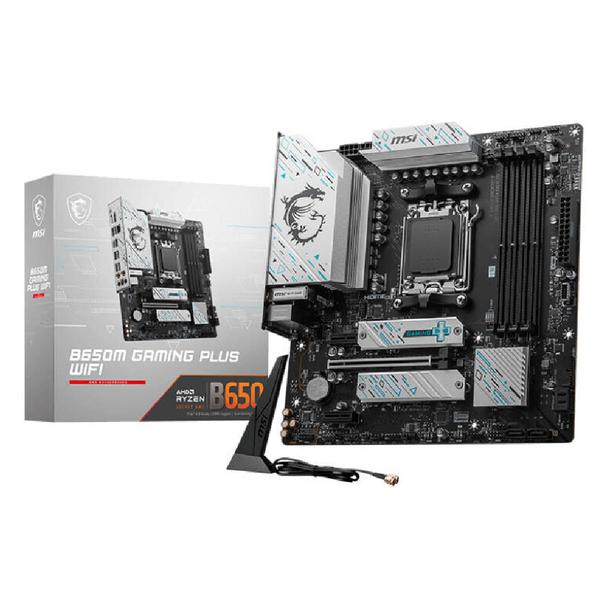 MSI B650M Gaming Plus Wi-Fi Micro ATX AM5 Motherboard | 911-7E24-014