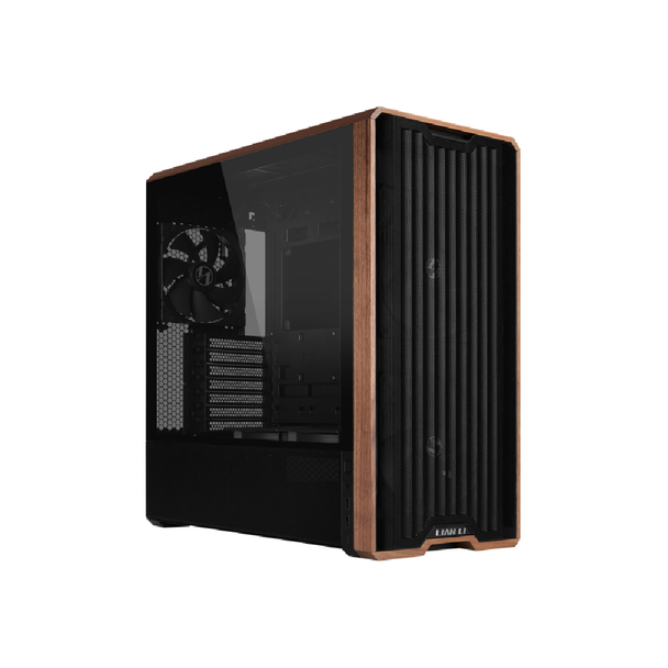 Lian Li LANCOOL 217 Case - Genuine Walnut Wood Computer Black Case | G99.LAN217X.00