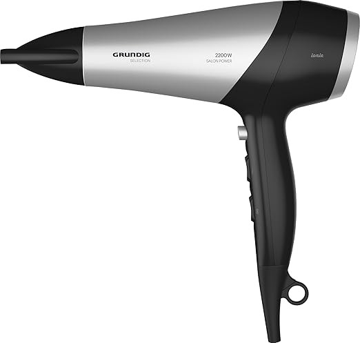 Grundig Hair Dryer, 2200W, Ionic Technology, 3 Heat & 2 Speed Settings | HD-6080