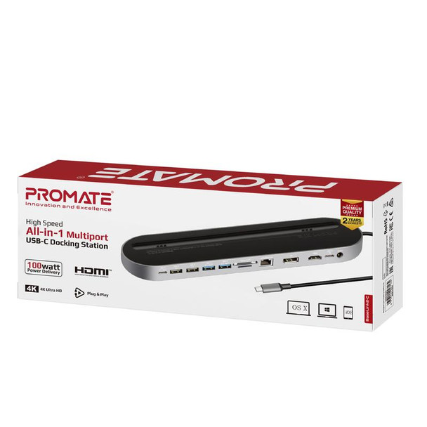 ROMATE High Speed All-in-1 Multiport USB-C Docking Station | BaseLink2-C