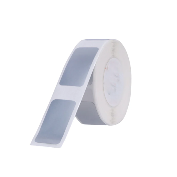 NIIMBOT B18 Matte Silver Thermal Label - 222 Label/Roll - 12x25mm