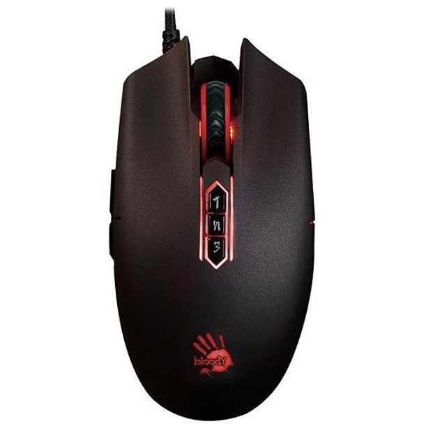 Bloody Infrared-Micro-Switch 12000 CPI RGB Animation Gaming Mouse, USB Black,Activated | P80PRO