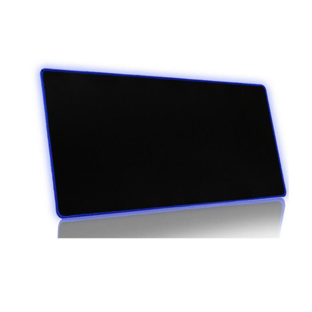 Blue Edge Large (300*780) Mouse Pad - Black | MP-0026 Blue Edge Large (300*780) Mouse Pad - Black | MP-0026
