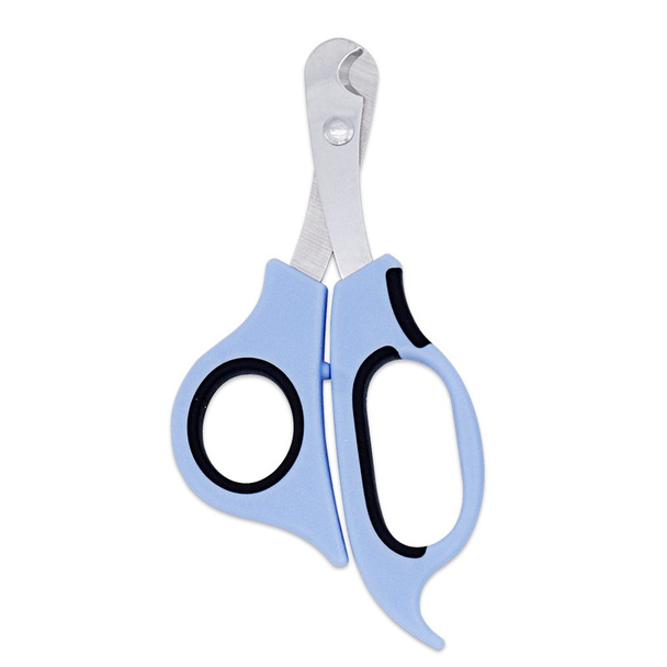 Pet Nail Clippers for Cats & Dogs - Safe and Easy Grooming Trimmer Scissors - blue & black