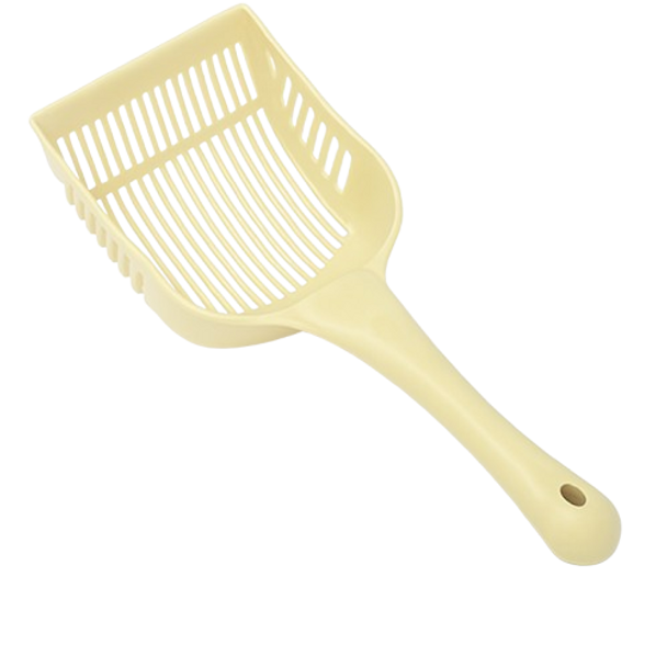Cat Litter Shovel - Durable Plastic Scoop with Handle for Easy Cleaning - khaki Cat Litter Shovel - Durable Plastic Scoop with Handle for Easy Cleaning - khaki