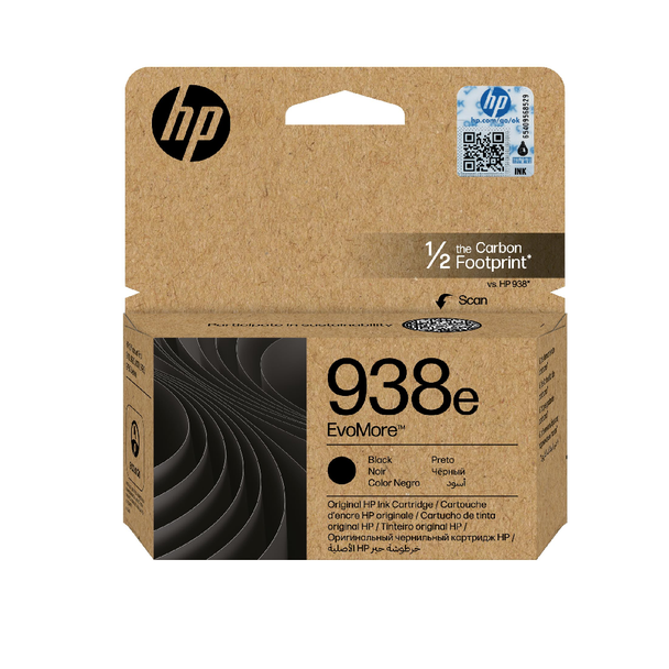 HP 938e Original Ink Cartridge - EvoMore Black | 4S6Y2PE