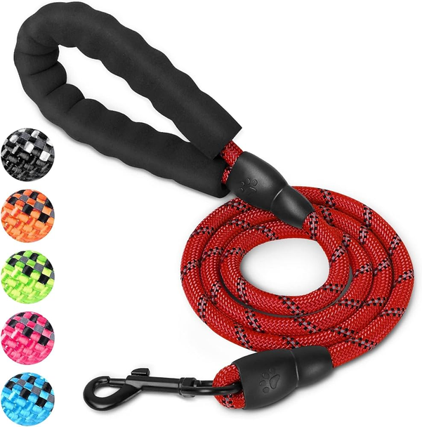 Heavy-Duty Rope Dog Leash - Red | PET-DL-RED01