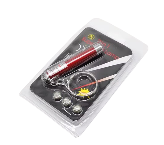 2-in-1 Laser Pointer Pet Toy - Red | PET-LSR-RED01