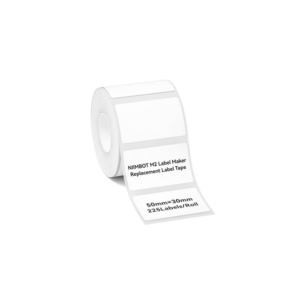 NIIMBOT M2 White Thermal Label - 225 Label/Roll - EW50*30