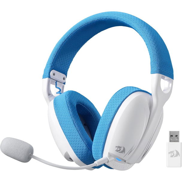 Redragon H878 3-Mode Wireless Blue Lighting Gaming Headset | H878WB