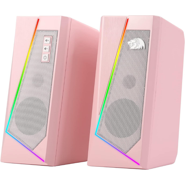 Redragon GS520P Gaming Speakers, Pink | GS520P