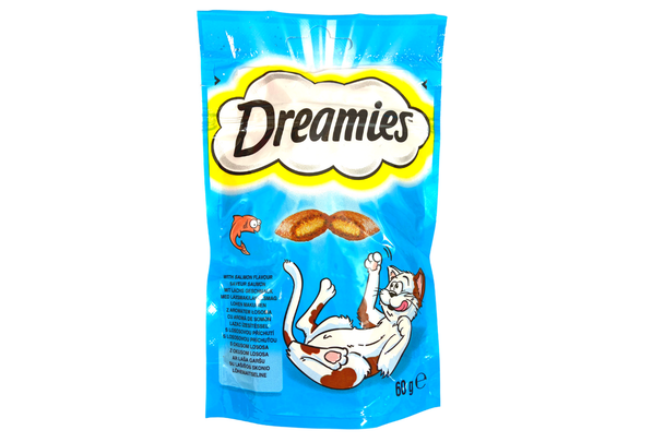 Dreamies Cat Treats - Salmon Flavor 60g