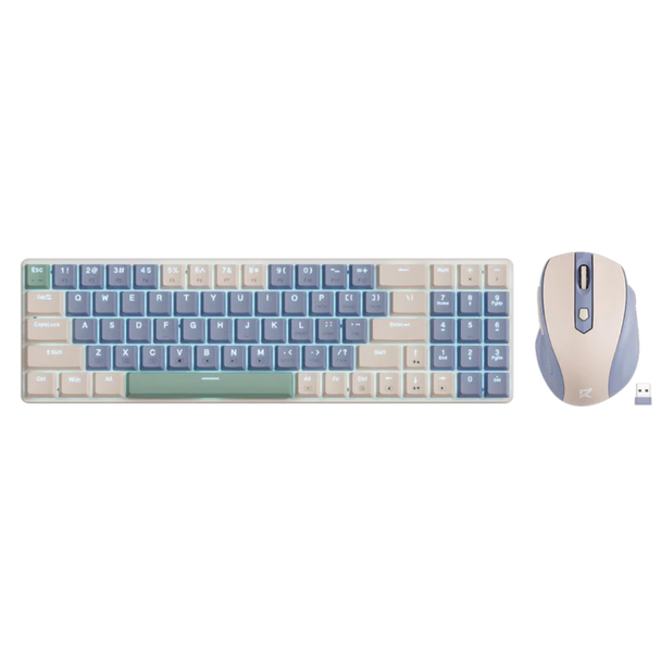 Redragon Wireless Keyboard and Mouse Combo, Lollipop Blue | BS-8772