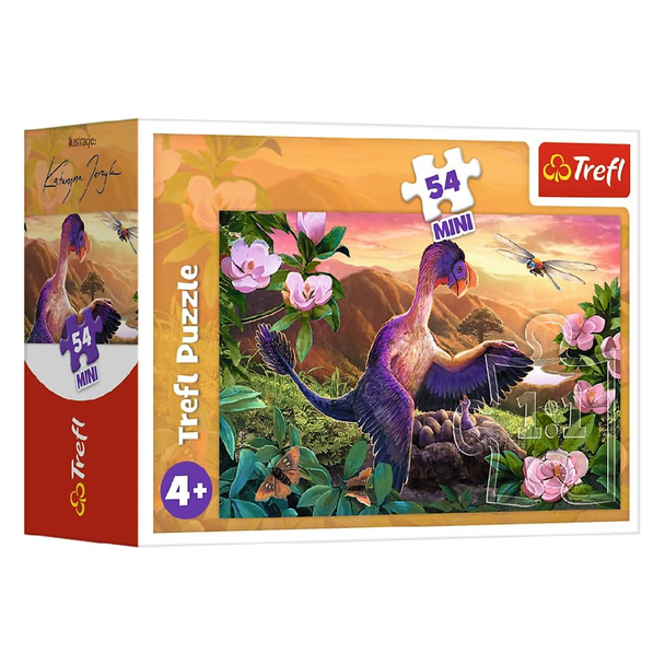 Trefl Purple Dinasour Puzzle - 54 Mini Pcs | 54194