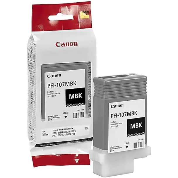 Canon PFI107 Original Ink - Matt Black | PFI107MBK