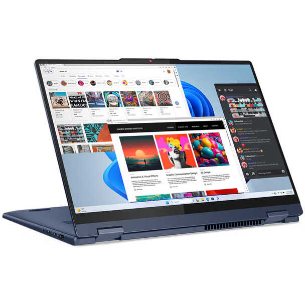 Lenovo IdeaPad 5 16" 2-in-1 Touchscreen Laptop - AMD Ryzen AI 7 350 - RAM 16GB - SSD 1TB - Cosmic Blue | 83KU0013US