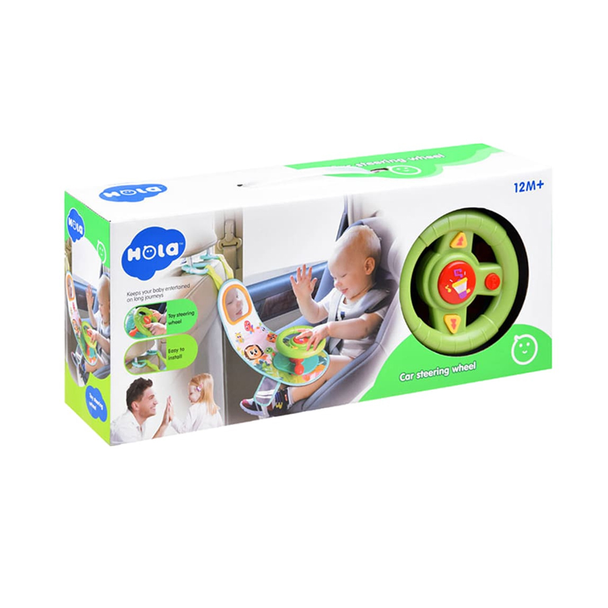 Hola Baby Car Steering Wheel Toy with Mirror | E993