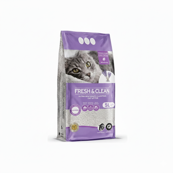 Fresh & Clean Cat Litter Lavender 5L | SA1168