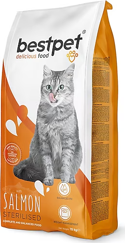 Best Pet Sterilised Salmon Dry Cat Food 15 Kg | P5522
