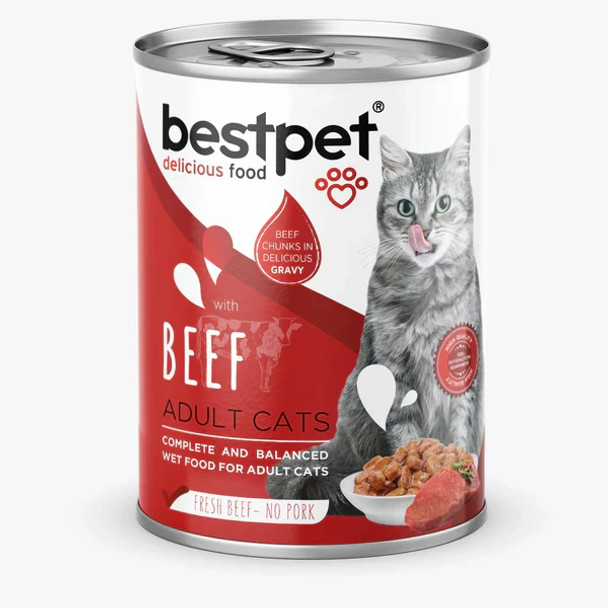 Bestpet Cat With Beef In Gravy 400 Grs | P0011 Bestpet Cat With Beef In Gravy 400 Grs | P0011