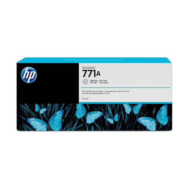 HP 771A 775-ml Original DesignJet Ink Cartridge - Light Gray | B6Y22A
