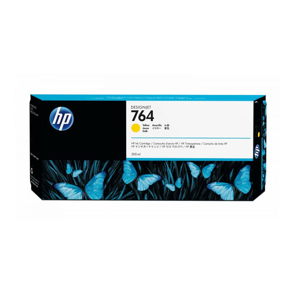 HP 764 300-ml Original DesignJet Ink Cartridge - Yellow | C1Q15A