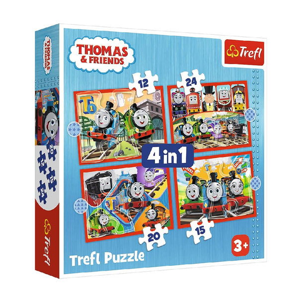 Trefl 4-in-1 Thomas & Friends Puzzle - 35-70 Pcs | 34619