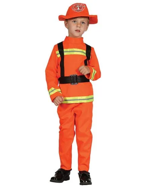 Fireman Costume (Pant, Top, Belt, Hat) - Medium Size | 092368 Fireman Costume (Pant, Top, Belt, Hat) - Medium Size | 092368