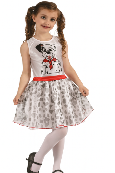 Girls Disney 101 Dalmatians Ball Dress Costume - Small Size | 091048 Girls Disney 101 Dalmatians Ball Dress Costume - Small Size | 091048