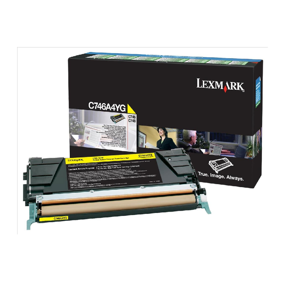 Lexmark C746 Original Toner - Yellow | C746A1YG Lexmark C746 Original Toner - Yellow | C746A1YG