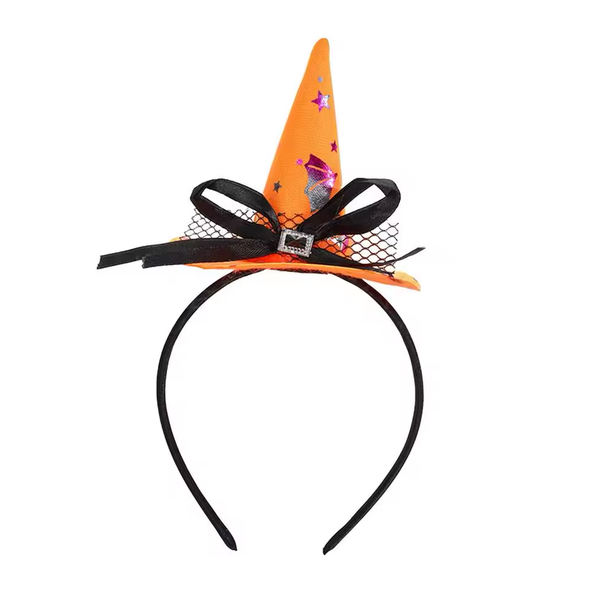 Halloween Witch Cap Headband - Orange | AL639-12