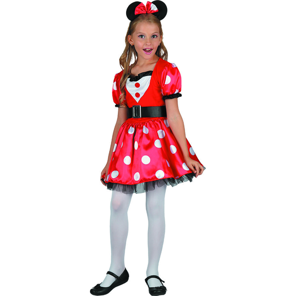 Mouse Girl Costume (Headpiece, Dress, Belt) - Medium Size | 091206XL
