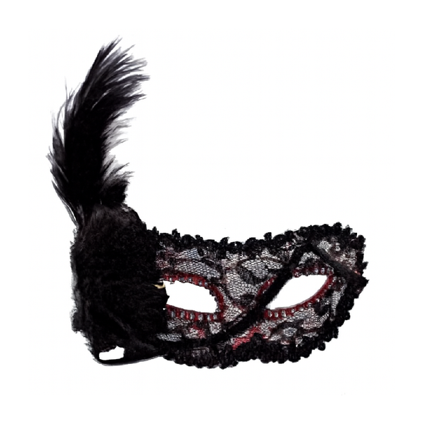 Halloween Eye Mask - Black/Red | AL2643