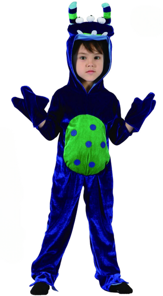 Monster Costume (Jumpsuit with Hood) - TODDLER (92-104CM)| 92203
