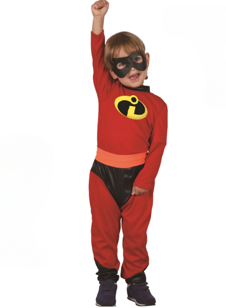 Hero Costume (Jumpsuit, Belt, Eye Mask) - TODDLER (92-104CM) | 092623 Hero Costume (Jumpsuit, Belt, Eye Mask) - TODDLER (92-104CM) | 092623